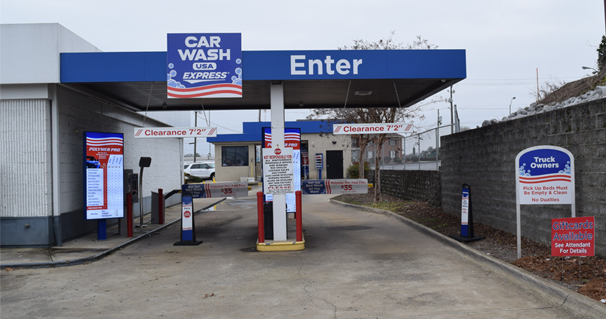 gas station car wash near me open now