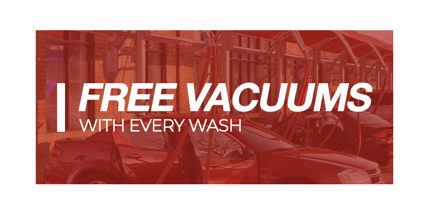 Free vacuums with every wash